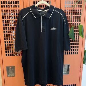 Cutter & Buck PGA Tour Black cotton golf Polo Shirt. Size XXL. EUC